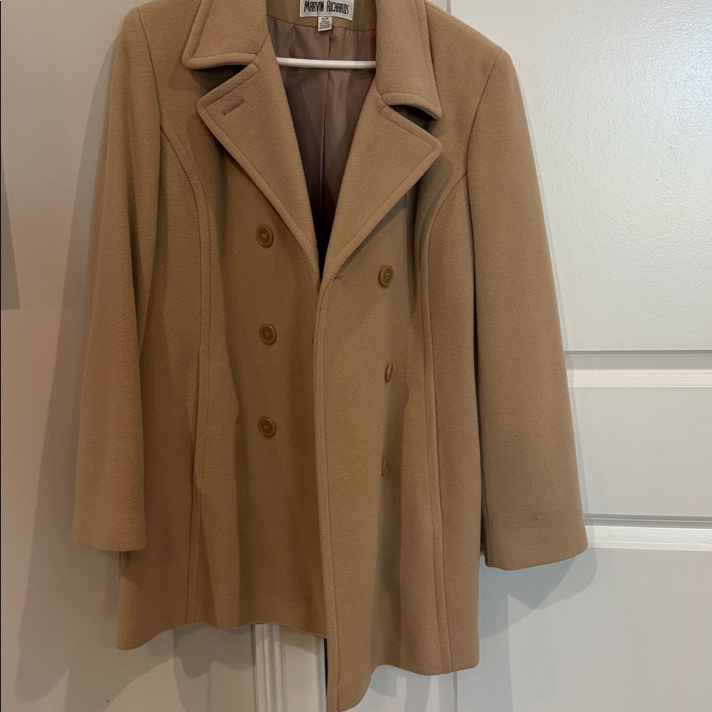Marvin Richards Wool Cashmere Double-Breasted Pea Coat- Women’s Medium - Picture 10 of 10